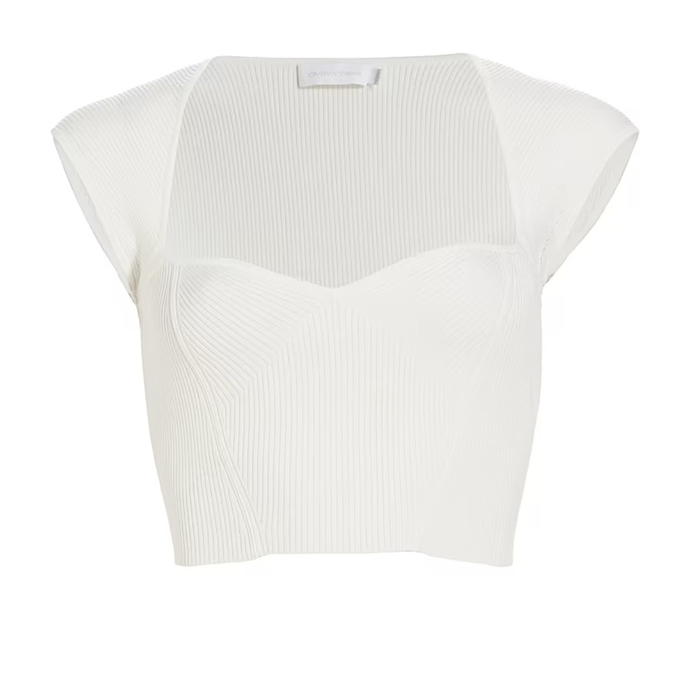Astr White Textured Women's Blouse